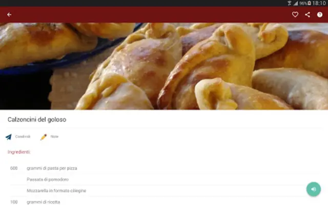 Ricette Parlanti android App screenshot 1